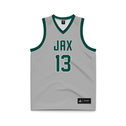 Jacksonville - NCAA Women's Basketball : LaRonda Quattlebaum - Grey Basketball Jersey-0