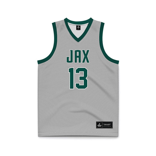 Jacksonville - NCAA Women's Basketball : LaRonda Quattlebaum - Grey Basketball Jersey-0