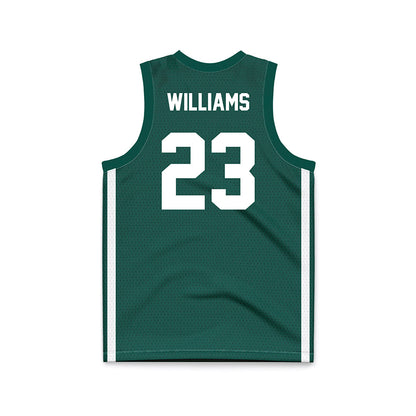 Jacksonville - NCAA Women's Basketball : Priscilla Williams - Green Basketball Jersey