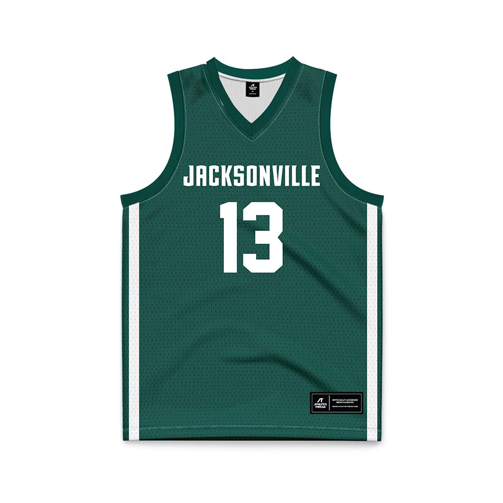 Jacksonville - NCAA Women's Basketball : LaRonda Quattlebaum - Green Basketball Jersey-0