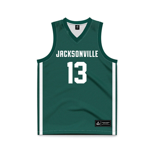 Jacksonville - NCAA Women's Basketball : LaRonda Quattlebaum - Green Basketball Jersey-0