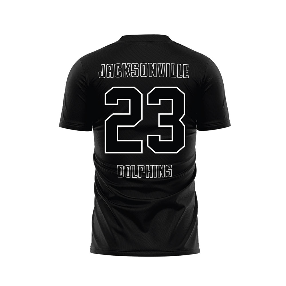 Jacksonville - NCAA Men's Soccer : Pierce Amalberti - Black Soccer Jersey-1