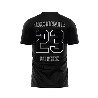 Jacksonville - NCAA Men's Soccer : Pierce Amalberti - Black Soccer Jersey-1