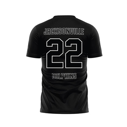 Jacksonville - NCAA Men's Soccer : Logan Hall - Black Soccer Jersey-1