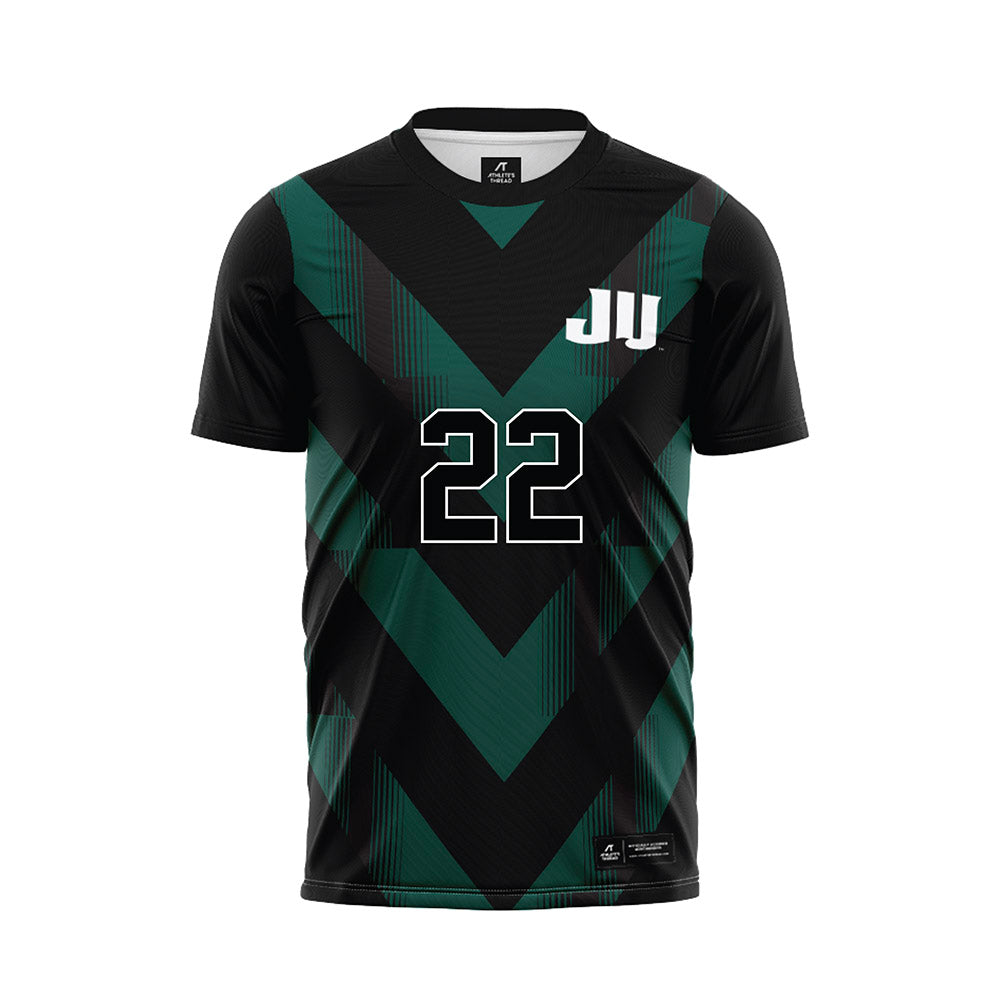 Jacksonville - NCAA Men's Soccer : Logan Hall - Black Soccer Jersey-0