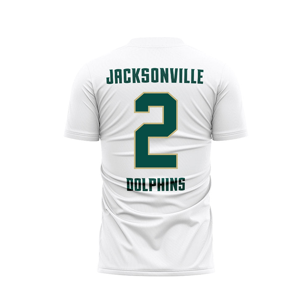 Jacksonville - NCAA Men's Soccer : Nahne Paulsen - White Soccer Jersey-1