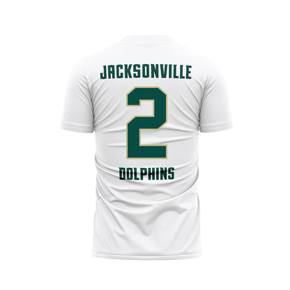 Jacksonville - NCAA Men's Soccer : Nahne Paulsen - White Soccer Jersey-1