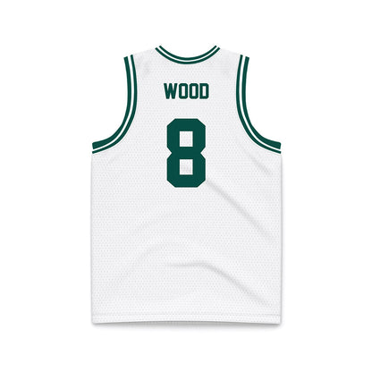 Jacksonville - NCAA Men's Basketball : Hayden Wood - White Basketball Jersey-1