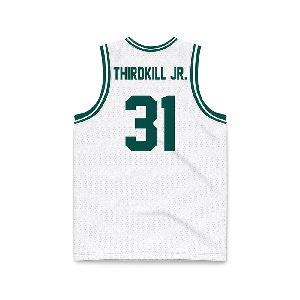 Jacksonville - NCAA Men's Basketball : Jason Thirdkill Jr. - White Basketball Jersey-1
