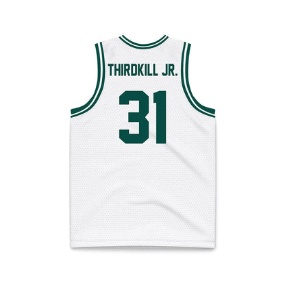 Jacksonville - NCAA Men's Basketball : Jason Thirdkill Jr. - White Basketball Jersey-1