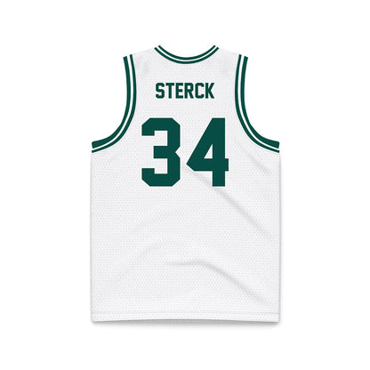 Jacksonville - NCAA Men's Basketball : Evan Sterck - White Basketball Jersey-1