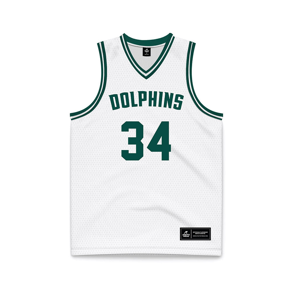 Jacksonville - NCAA Men's Basketball : Evan Sterck - White Basketball Jersey-0