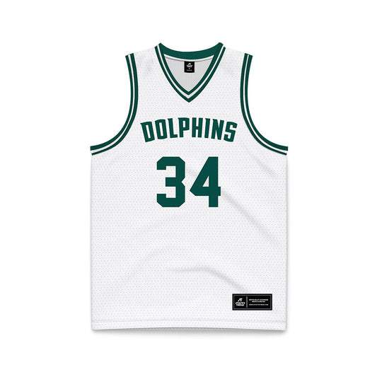 Jacksonville - NCAA Men's Basketball : Evan Sterck - White Basketball Jersey-0