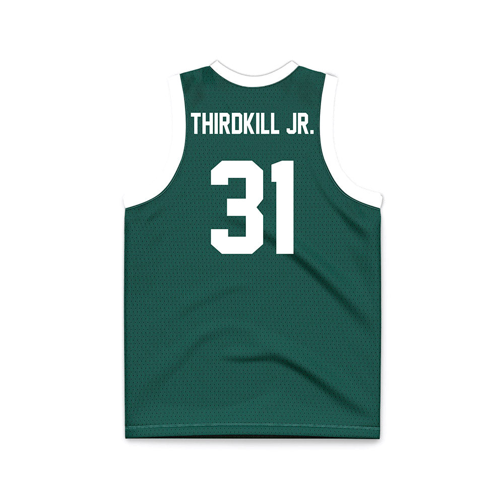 Jacksonville - NCAA Men's Basketball : Jason Thirdkill Jr. - Green Basketball Jersey-1