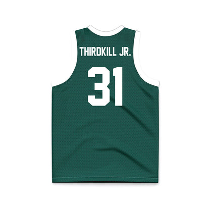 Jacksonville - NCAA Men's Basketball : Jason Thirdkill Jr. - Green Basketball Jersey-1