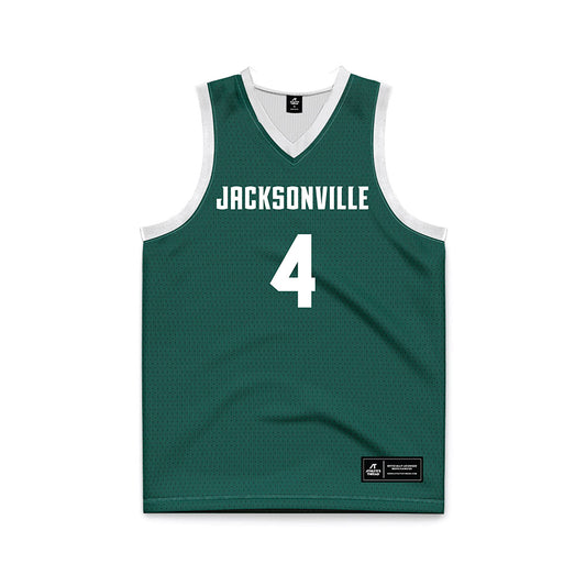 Jacksonville - NCAA Men's Basketball : Anakin Brown - Green Basketball Jersey