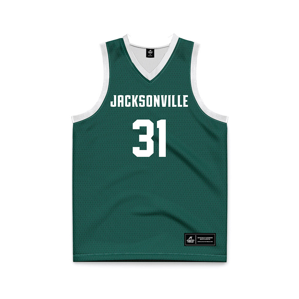 Jacksonville - NCAA Men's Basketball : Jason Thirdkill Jr. - Green Basketball Jersey-0