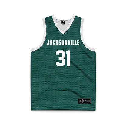 Jacksonville - NCAA Men's Basketball : Jason Thirdkill Jr. - Green Basketball Jersey-0