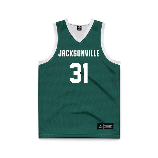 Jacksonville - NCAA Men's Basketball : Jason Thirdkill Jr. - Green Basketball Jersey-0