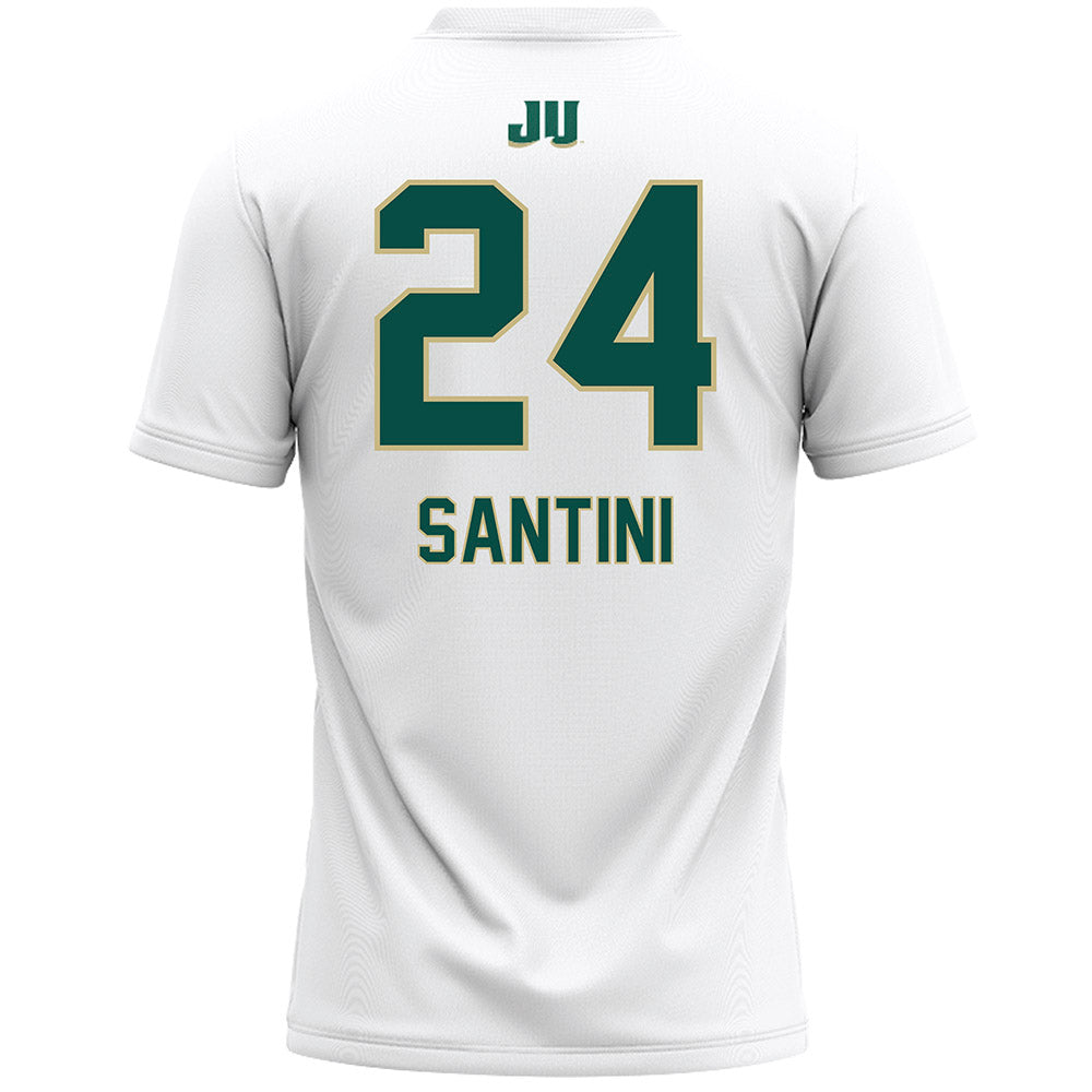 Jacksonville - NCAA Women's Lacrosse : Maddi Santini - White Lacrosse Jersey-1