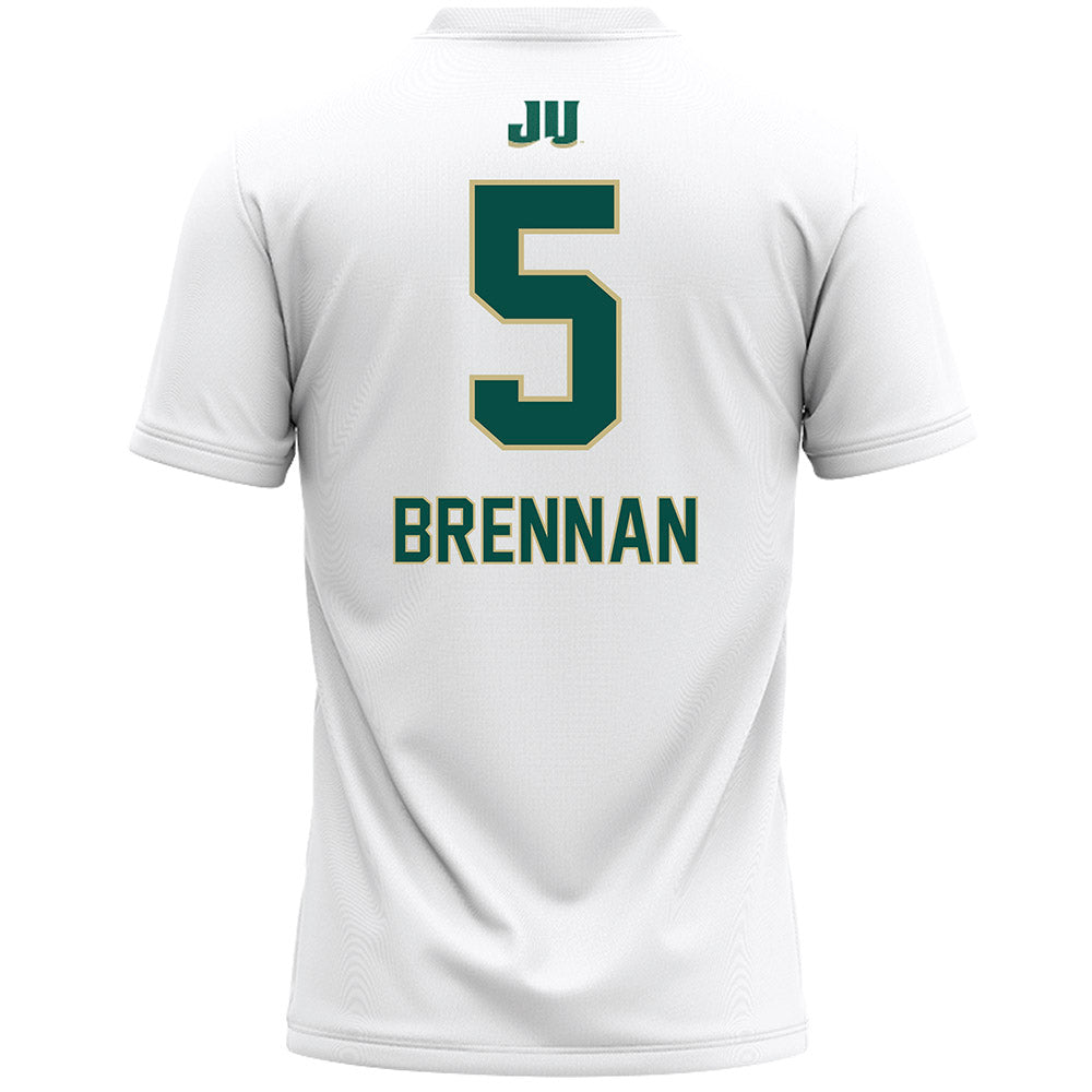 Jacksonville - NCAA Women's Lacrosse : Ella Brennan - White Lacrosse Jersey-1