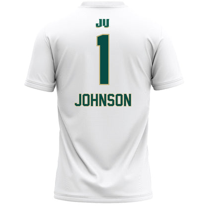 Jacksonville - NCAA Women's Lacrosse : Olivia Johnson - White Lacrosse Jersey-1