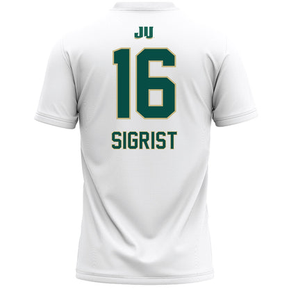 Jacksonville - NCAA Women's Lacrosse : Ava Sigrist - White Lacrosse Jersey-1