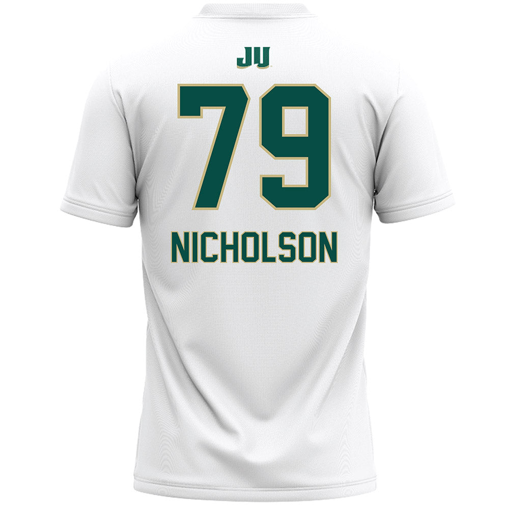 Jacksonville - NCAA Women's Lacrosse : Julia Nicholson - White Lacrosse Jersey-1