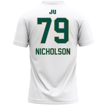 Jacksonville - NCAA Women's Lacrosse : Julia Nicholson - White Lacrosse Jersey-1