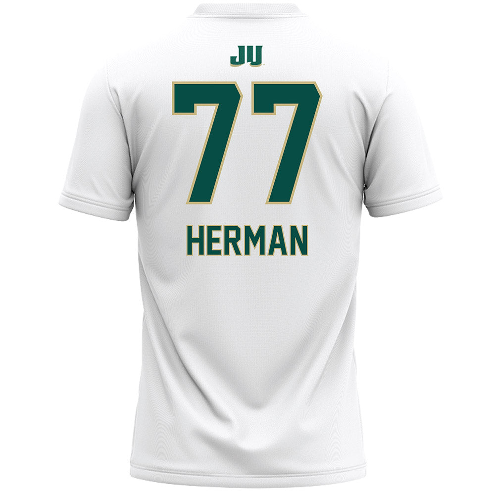 Jacksonville - NCAA Women's Lacrosse : Maddie Herman - White Lacrosse Jersey-1