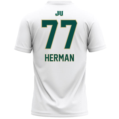 Jacksonville - NCAA Women's Lacrosse : Maddie Herman - White Lacrosse Jersey-1
