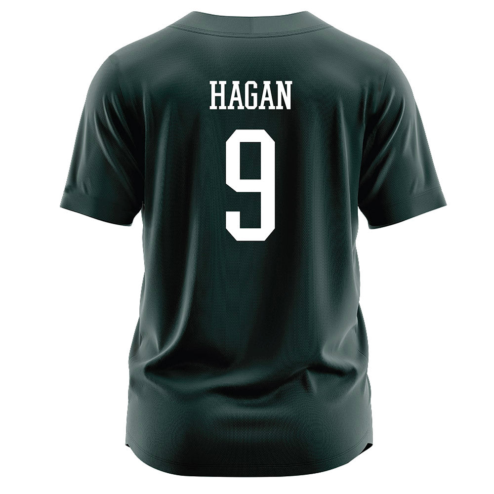 Jacksonville - NCAA Softball : Kaelyn Hagan - Dark Green Jersey-1