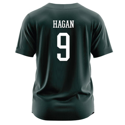 Jacksonville - NCAA Softball : Kaelyn Hagan - Dark Green Jersey-1