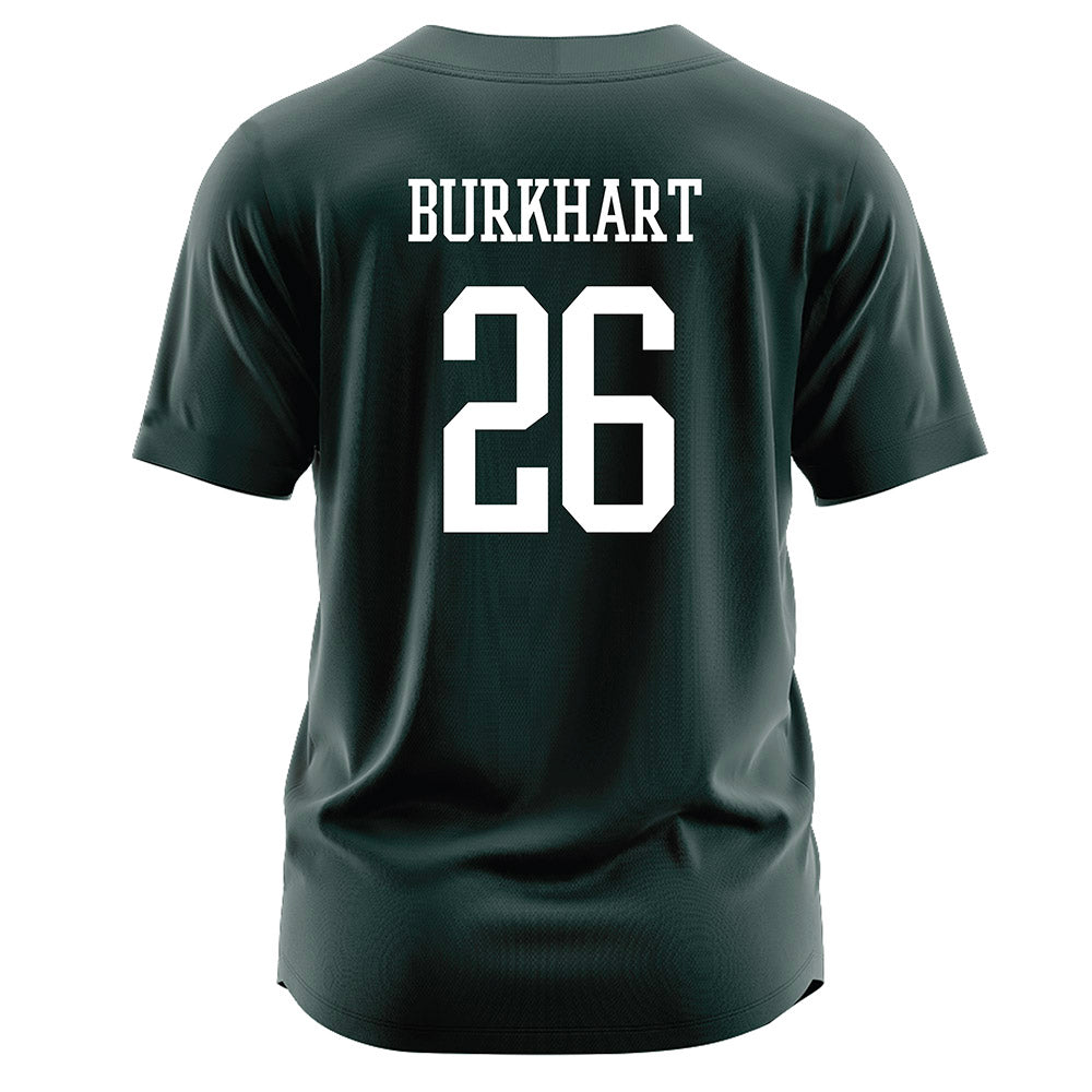 Jacksonville - NCAA Softball : Maci Burkhart - Dark Green Jersey-1