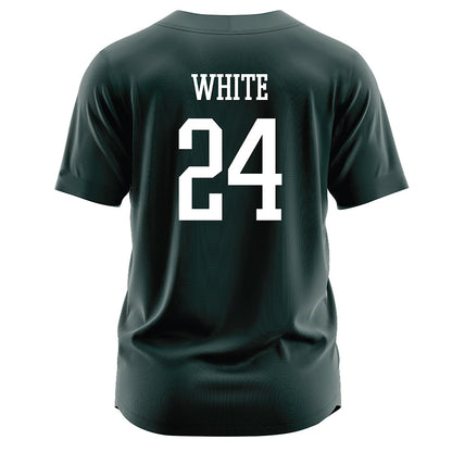 Jacksonville - NCAA Softball : Jordan White - Dark Green Jersey