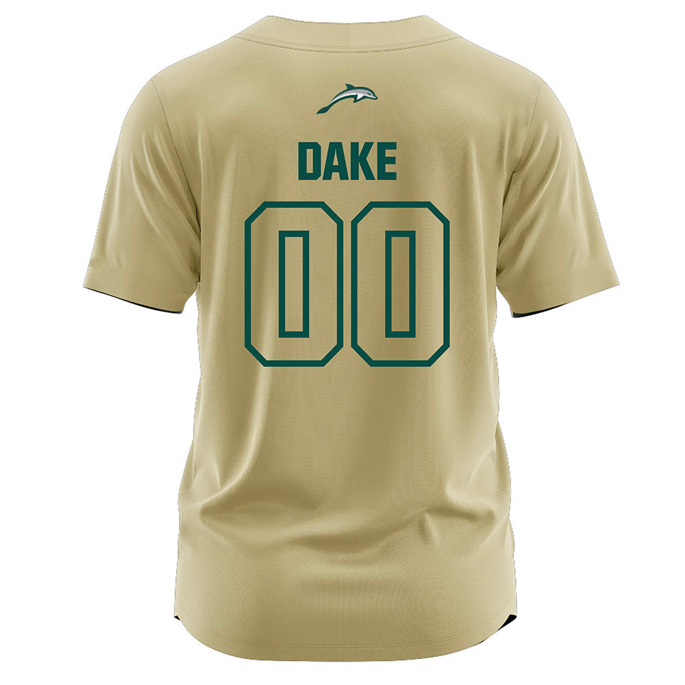Jacksonville - NCAA Softball : Adilee Dake - Gold Jersey-1