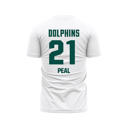 Jacksonville - NCAA Women's Soccer : Olivia Peal - White Soccer Jersey-1