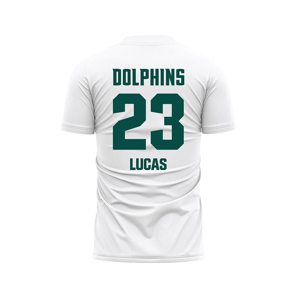 Jacksonville - NCAA Women's Soccer : Juliette Lucas - White Soccer Jersey-1