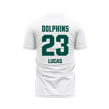 Jacksonville - NCAA Women's Soccer : Juliette Lucas - White Soccer Jersey-1