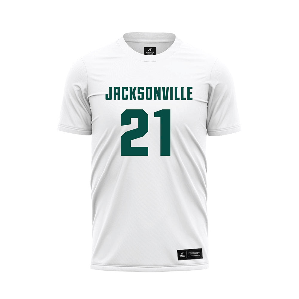 Jacksonville - NCAA Women's Soccer : Olivia Peal - White Soccer Jersey-0