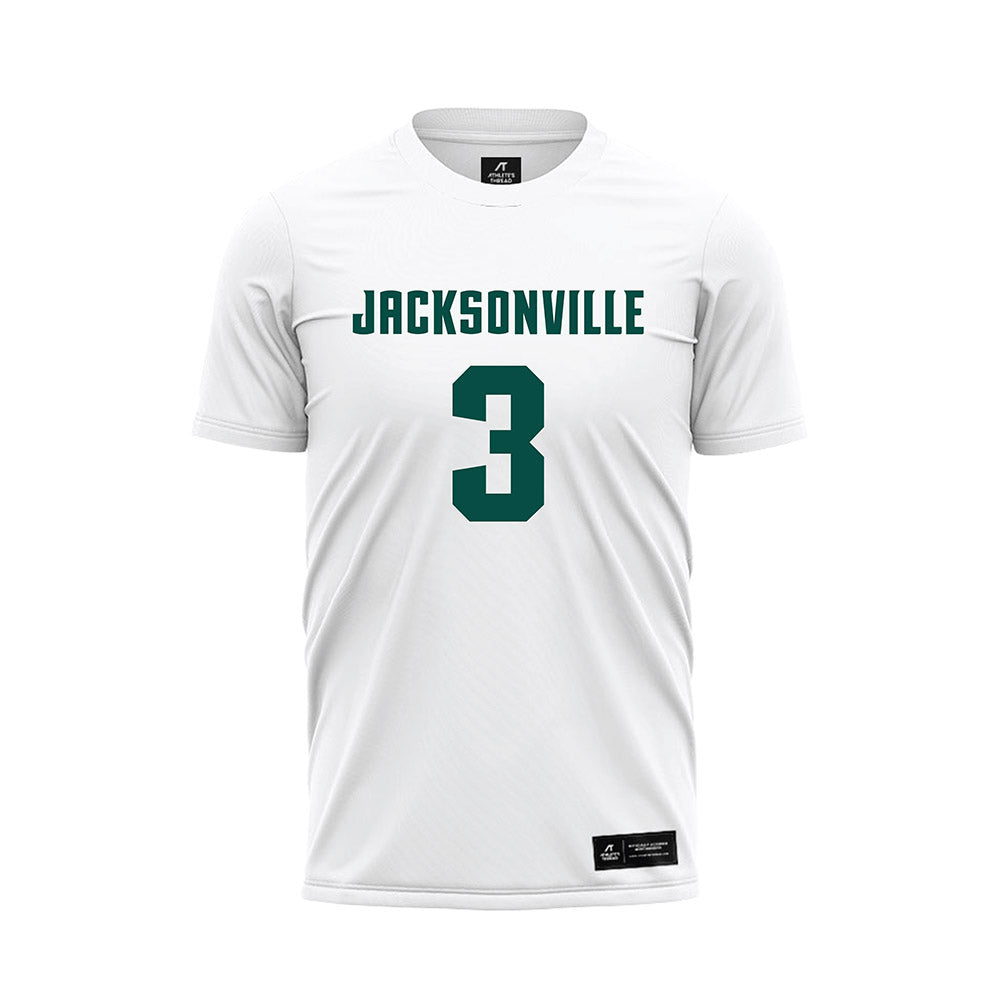 Jacksonville - NCAA Women's Soccer : Madison Erwin - White Soccer Jersey-0
