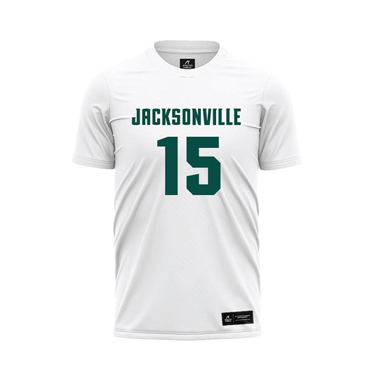 Jacksonville - NCAA Women's Soccer : Payton Lauer - White Soccer Jersey-0