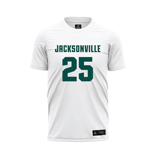 Jacksonville - NCAA Women's Soccer : Lina Ballmann - White Soccer Jersey-0