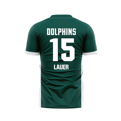 Jacksonville - NCAA Women's Soccer : Payton Lauer - Green Soccer Jersey-1