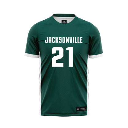 Jacksonville - NCAA Women's Soccer : Olivia Peal - Green Soccer Jersey-0