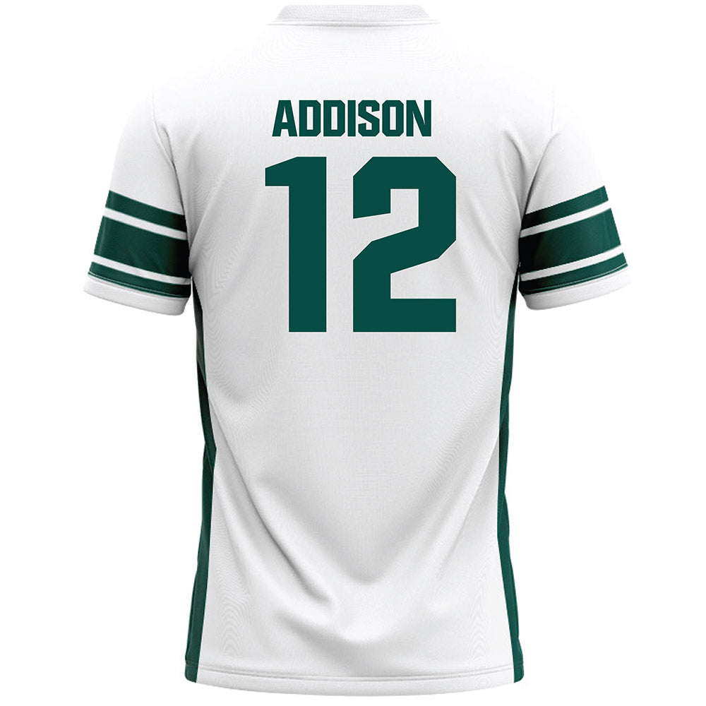 Jacksonville - NCAA Men's Lacrosse : Parker Addison - White Lacrosse Jersey-1