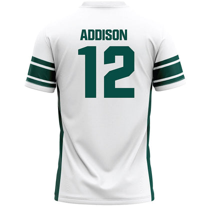 Jacksonville - NCAA Men's Lacrosse : Parker Addison - White Lacrosse Jersey-1