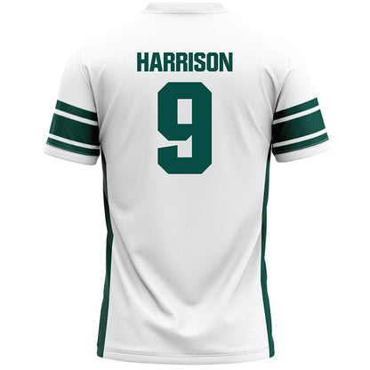 Jacksonville - NCAA Men's Lacrosse : Breyden Harrison - White Lacrosse Jersey-1