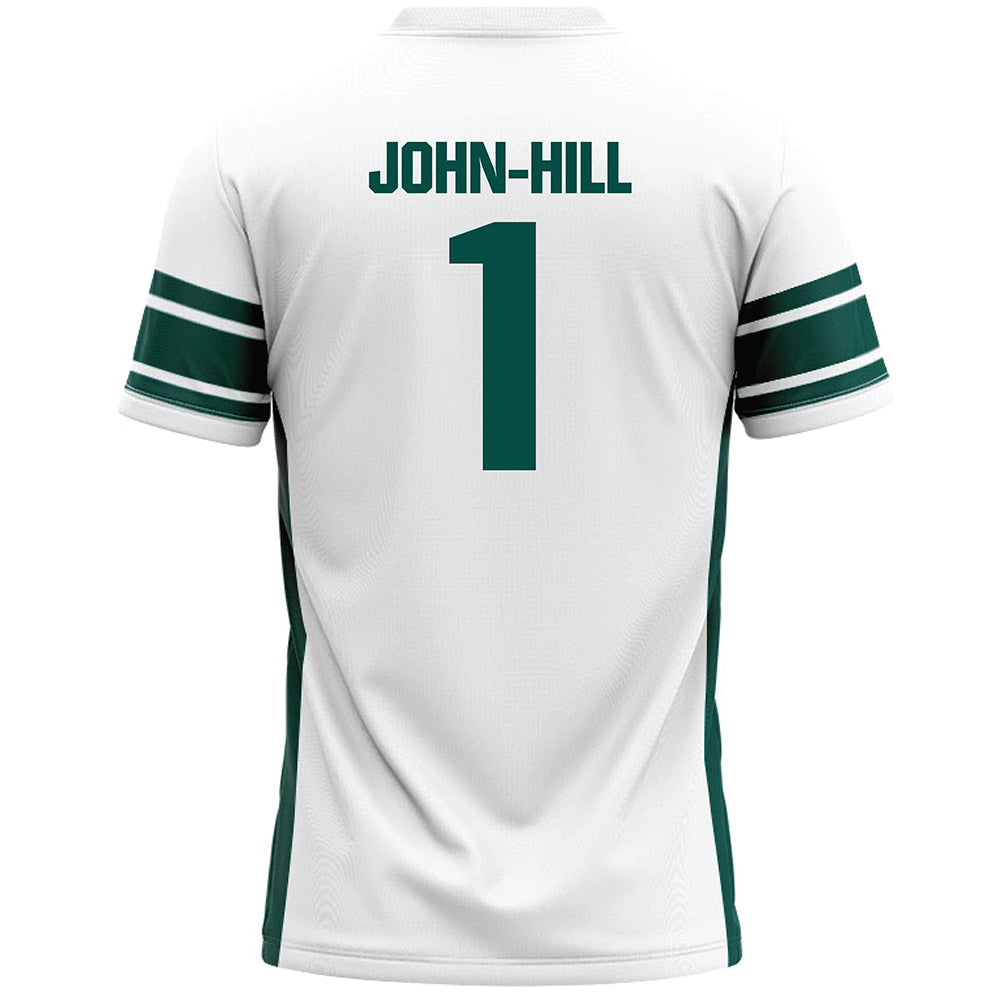 Jacksonville - NCAA Men's Lacrosse : Daylin John-Hill - White Lacrosse Jersey-1