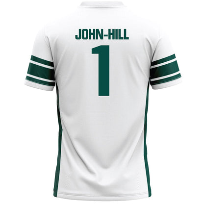 Jacksonville - NCAA Men's Lacrosse : Daylin John-Hill - White Lacrosse Jersey-1